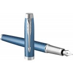 Parker IM Premium vulpen, medium, in giftbox, blue (blauw/zilver)