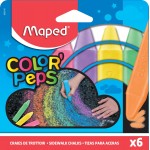 Maped stoepkrijt Color Peps, etui van 6 stuks