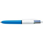 Bic 4 Colours Mini, balpen, 0,32mm, 4 klassieke inktkleuren, lichaam blauw